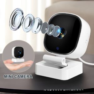 1080P Smart WiFi Security Camera – Clear Night Vision, Remote App Control, Motion Alerts, Indoor & Outdoor Protection 2 sku afrylo 0031 06