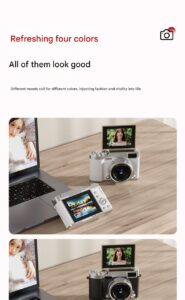 2026Ultra HD Flip Screen Vlogging Camera – 16X Zoom, Auto Focus, 2.4 Inch Flip Screen,Perfect for Beginners 10 sku afrylo 0019 16